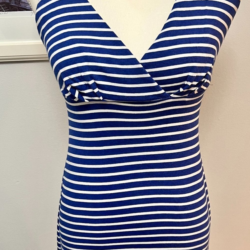 TRINA TURK SIZE 0 Sleeveless Stripped Asymmetrical Dress